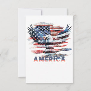 Tarjeta De Agradecimiento Bandera de los Estados Unidos. América