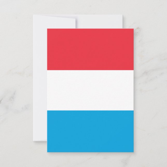 Tarjeta De Agradecimiento Bandera de Luxemburgo (Anverso)