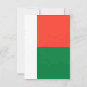 Tarjeta De Agradecimiento Bandera de Madagascar