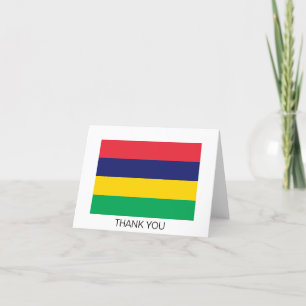 Tarjeta De Agradecimiento Bandera de Mauricio