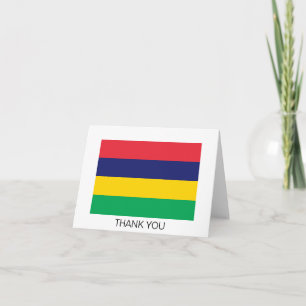 Tarjeta De Agradecimiento Bandera de Mauricio