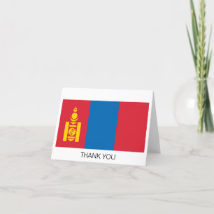 Tarjeta De Agradecimiento Bandera de Mongolia