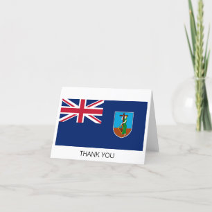 Tarjeta De Agradecimiento Bandera de Montserrat