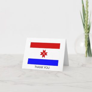 Tarjeta De Agradecimiento Bandera de Mordovia