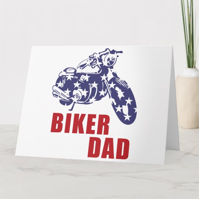 Tarjeta De Agradecimiento Bandera de motocicleta de Estados Unidos Hombres P (Anverso)