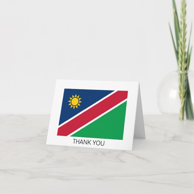 Tarjeta De Agradecimiento Bandera de Namibia (Anverso)