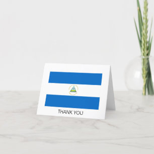 Tarjeta De Agradecimiento Bandera de Nicaragua