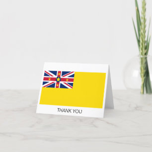 Tarjeta De Agradecimiento Bandera de Niue