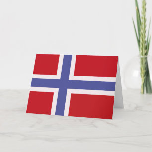 Tarjeta De Agradecimiento Bandera de Noruega