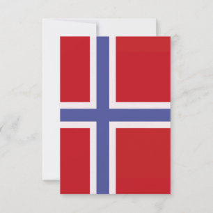 Tarjeta De Agradecimiento bandera de Noruega