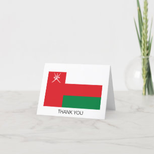 Tarjeta De Agradecimiento Bandera de Omán