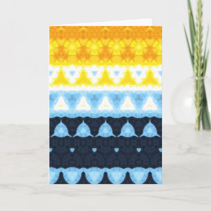 Tarjeta De Agradecimiento Bandera de orgullo Boho Groovy Geométrico Abstract