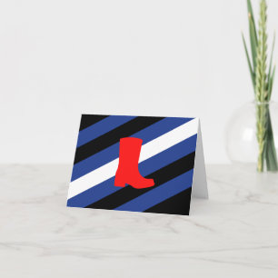 Tarjeta De Agradecimiento Bandera de Orgullo de Bota