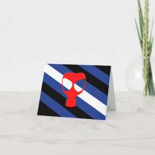 Tarjeta De Agradecimiento Bandera de Orgullo de Máscara