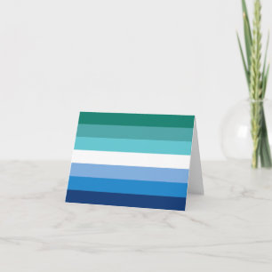 Tarjeta De Agradecimiento Bandera de Orgullo Gay Masculino