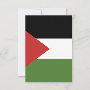 Tarjeta De Agradecimiento Bandera de Palestina