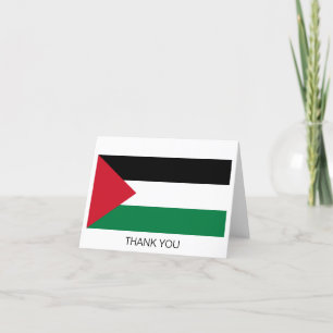 Tarjeta De Agradecimiento Bandera de Palestina