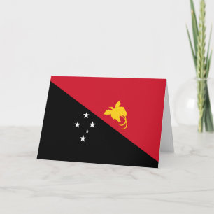 Tarjeta De Agradecimiento Bandera de Papúa Nueva Guinea