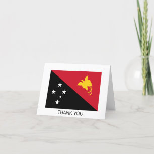 Tarjeta De Agradecimiento Bandera de Papua Nueva Guinea