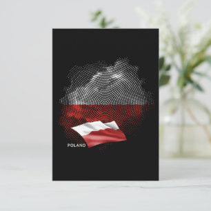 Tarjeta De Agradecimiento bandera de Polonia