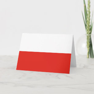 Tarjeta De Agradecimiento Bandera de Polonia