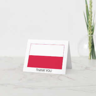 Tarjeta De Agradecimiento Bandera de Polonia