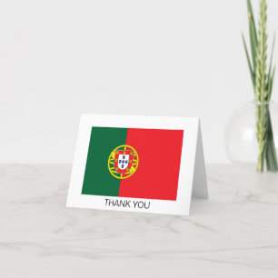 Tarjeta De Agradecimiento Bandera de Portugal