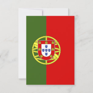 Tarjeta De Agradecimiento Bandera de Portugal