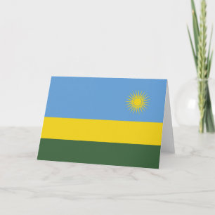 Tarjeta De Agradecimiento Bandera de Ruanda