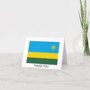 Tarjeta De Agradecimiento Bandera de Ruanda