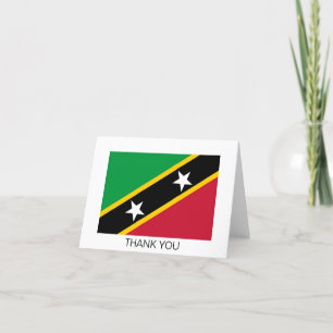 Tarjeta De Agradecimiento Bandera de San Cristóbal y Nieves