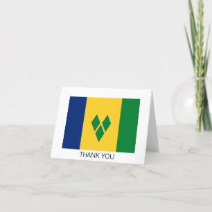 Tarjeta De Agradecimiento Bandera de San Vicente