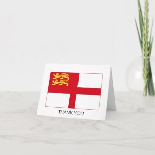 Tarjeta De Agradecimiento Bandera de Sark