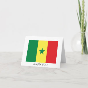 Tarjeta De Agradecimiento Bandera de Senegal
