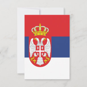 Tarjeta De Agradecimiento Bandera de Serbia