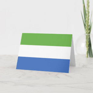Tarjeta De Agradecimiento Bandera de Sierra Leona