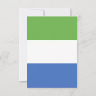 Tarjeta De Agradecimiento Bandera de Sierra Leona