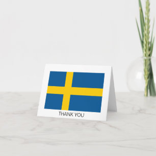 Tarjeta De Agradecimiento Bandera de Suecia