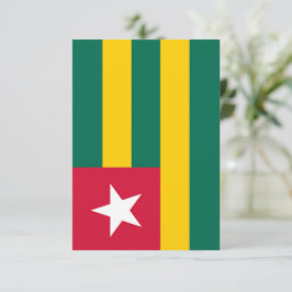 Tarjeta De Agradecimiento Bandera de Togo