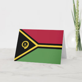 Tarjeta De Agradecimiento Bandera de Vanuatu