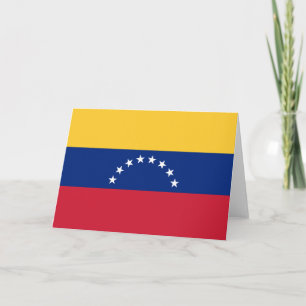 Tarjeta De Agradecimiento Bandera de Venezuela