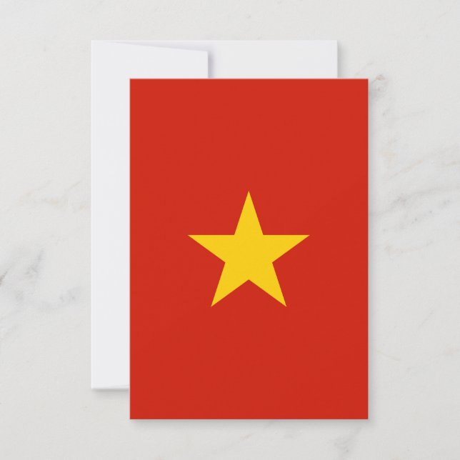 Tarjeta De Agradecimiento Bandera de Vietnam (Anverso)