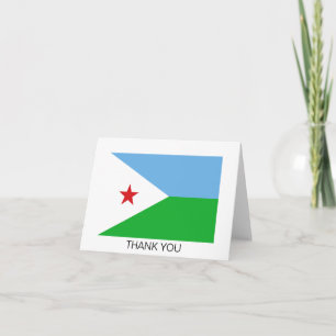Tarjeta De Agradecimiento Bandera de Yibuti