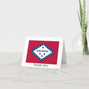 Tarjeta De Agradecimiento Bandera del estado de Arkansas