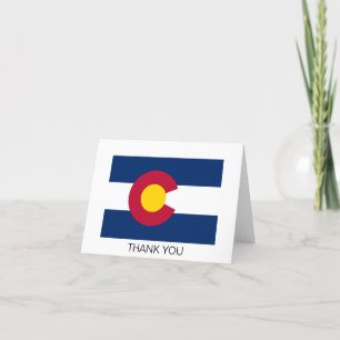 Tarjeta De Agradecimiento Bandera del estado de Colorado