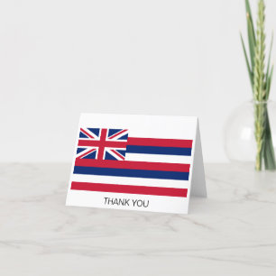 Tarjeta De Agradecimiento Bandera del Estado de Hawái
