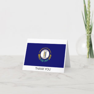 Tarjeta De Agradecimiento Bandera del estado de Kentucky