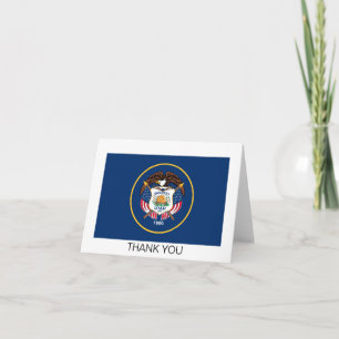 Tarjeta De Agradecimiento Bandera del estado de Utah