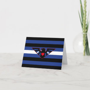 Tarjeta De Agradecimiento Bandera del Orgullo del Águila de Cuero