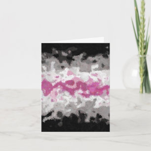 Tarjeta De Agradecimiento Bandera del Orgullo Librafemenino Abstracto Marmor